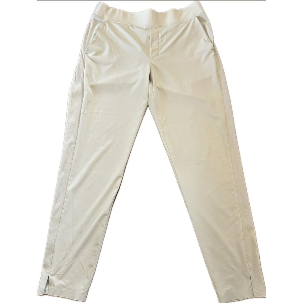 Athleta Brooklyn Textured Ankle Pant City Stripe Sz 10T